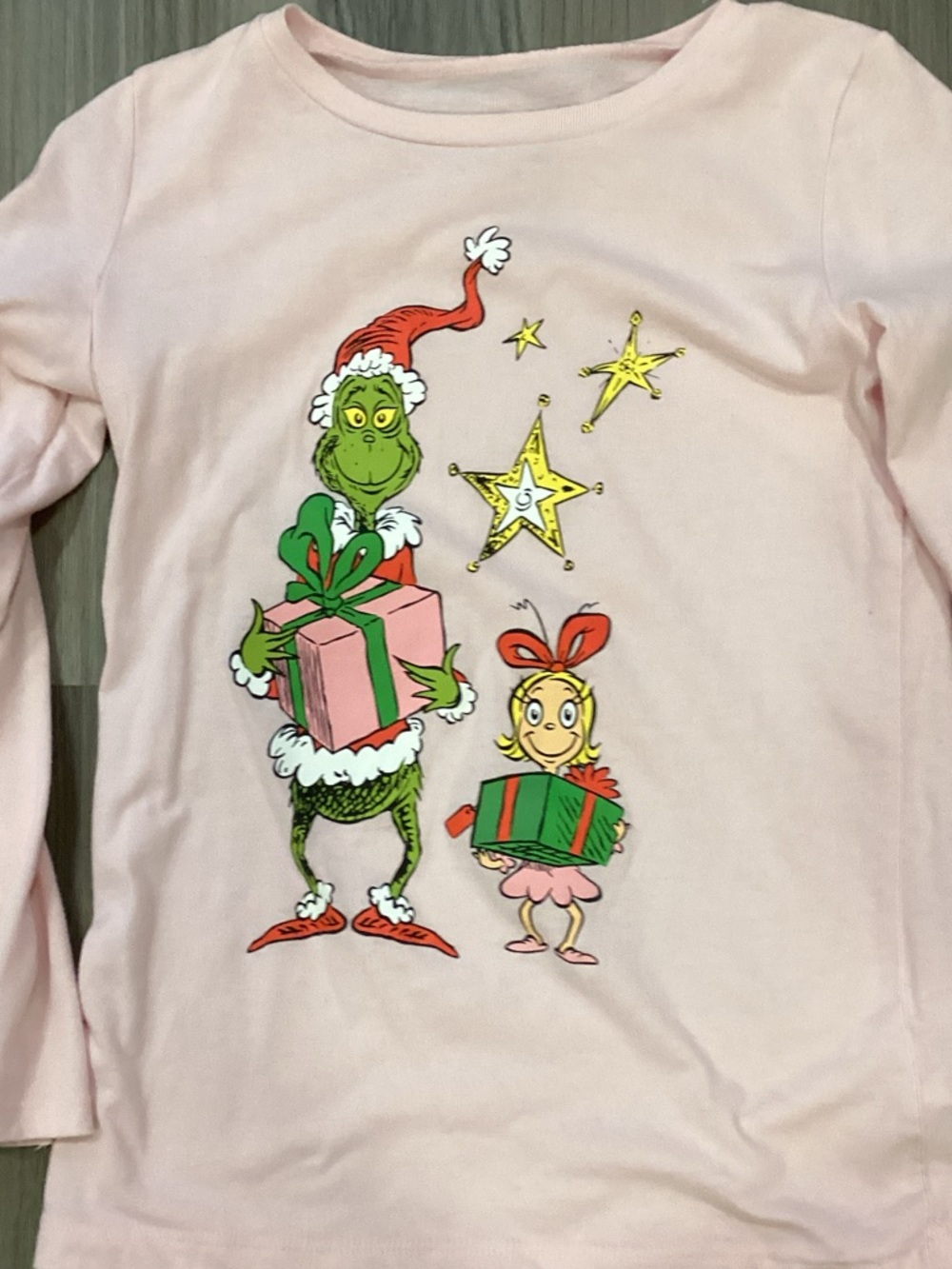 Girls' Pink Grinch & Cindy-Lou Holiday Costume Top